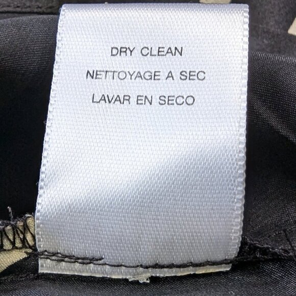 Michael Kors Black Silk Halter Top with Geometric Design Size 2 - Picture 5 of 5